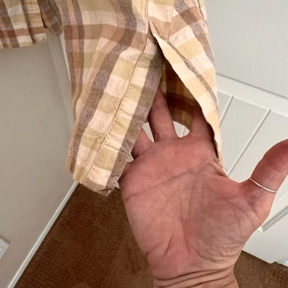 Free People plaid flared pants Size 8 - Picture 3 of 9